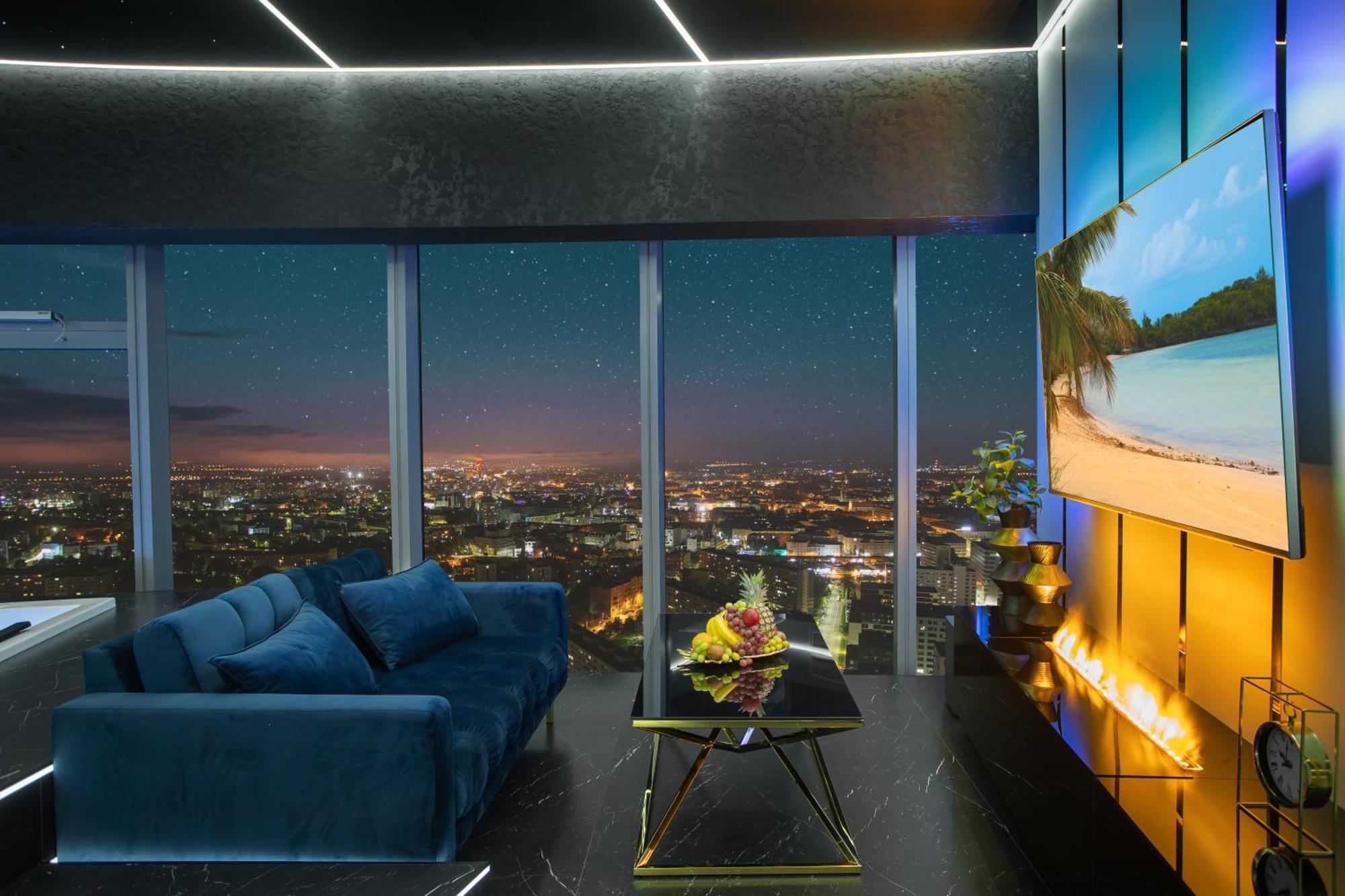 Apartamenty Sky Tower Z Jakuzzi Przy Oknie Βρότσλαβ Εξωτερικό φωτογραφία