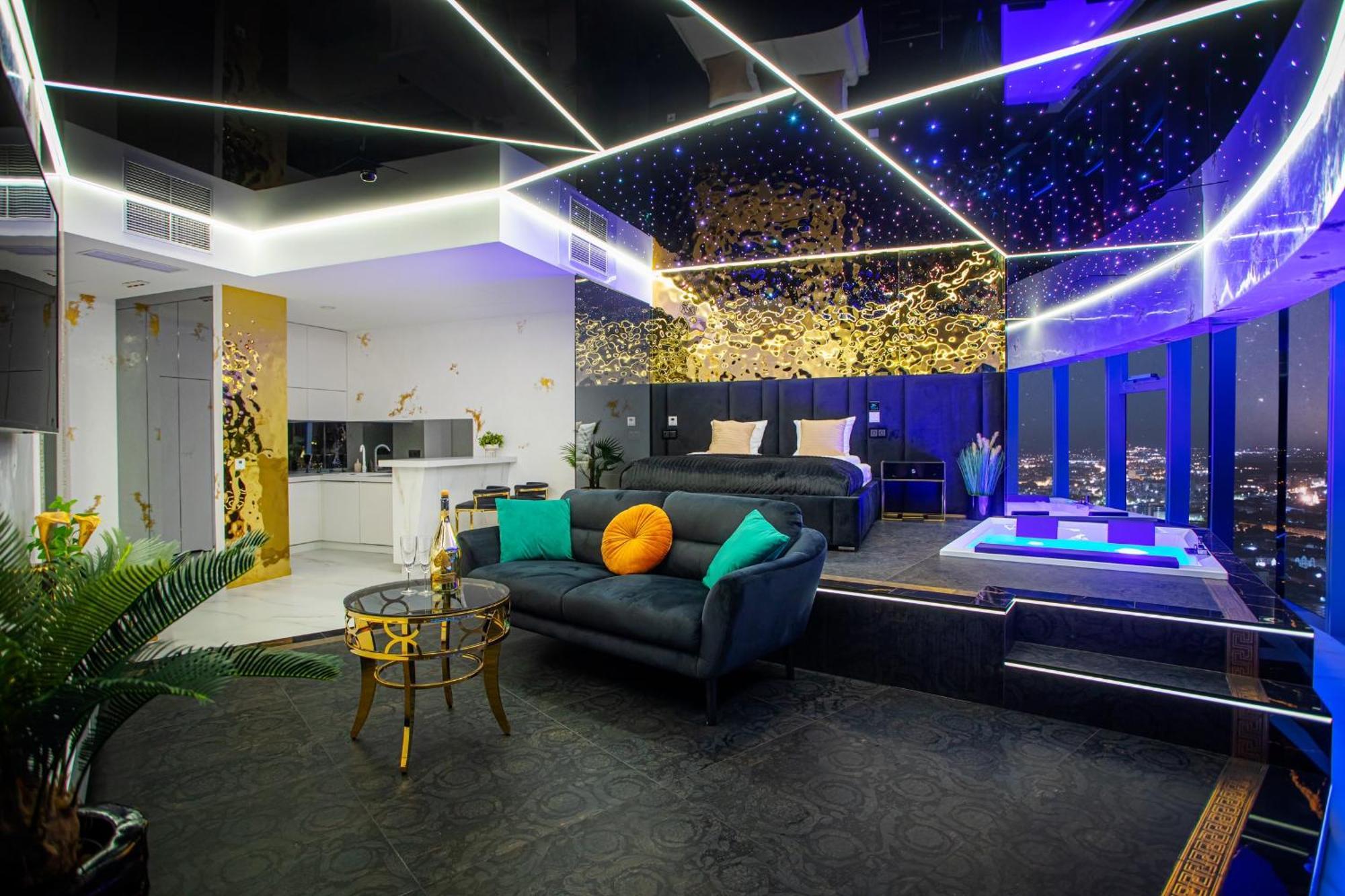 Apartamenty Sky Tower Z Jakuzzi Przy Oknie Βρότσλαβ Εξωτερικό φωτογραφία